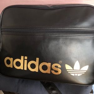 ADIDAS black/gold crossbody bag